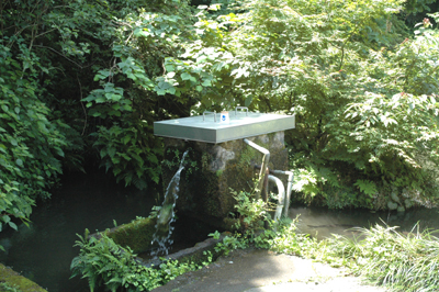 飯倉山から湧き出るお水